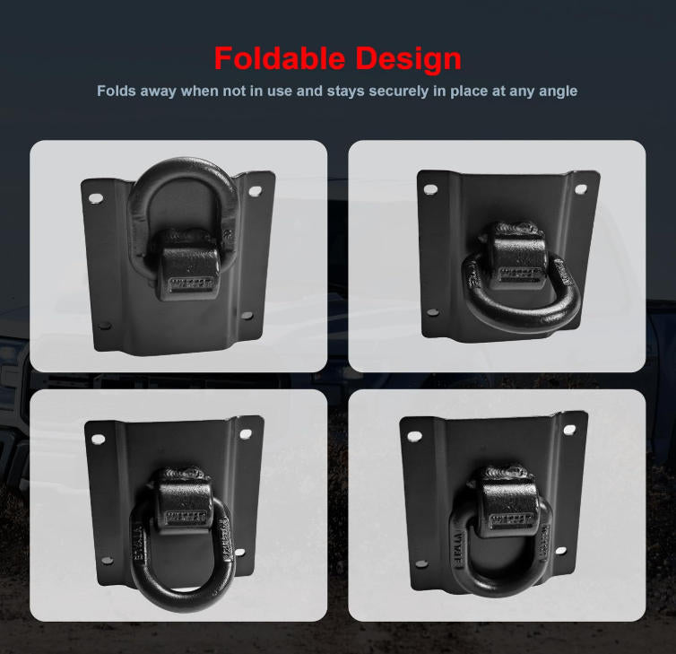 4 Pack Heavy Duty Truck Tie Down Anchors Fit for Ford 2015-2025 F150 F250 F350 & Raptor 2026, Replace# FL3Z-99000A64-B & FL3Z-9928408-AB