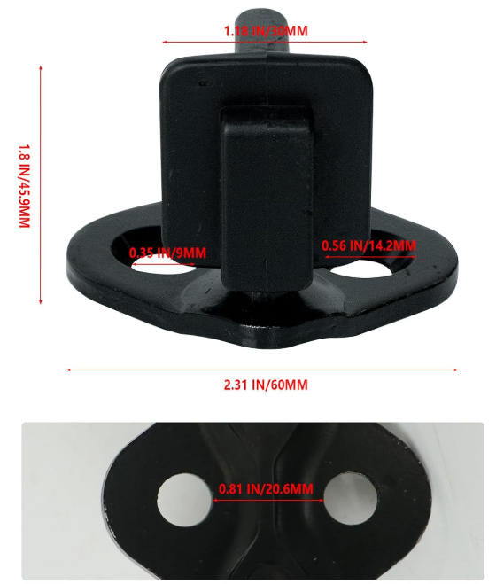 Door Lock Striker Pin Compatible with Ford F150 F250 F350 1999-2016, Replace# 9L3Z-1522008-A 9L3Z1522008A 8F9Z-5422008-A, 5L3Z-1522008-A