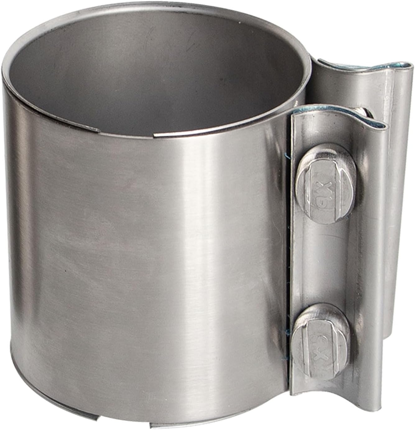 ETL INDUSTRIES 2.5 Inch Butt Joint Exhaust Clamp Band Clamp Sleeve Coupler 304 Stainless Steel