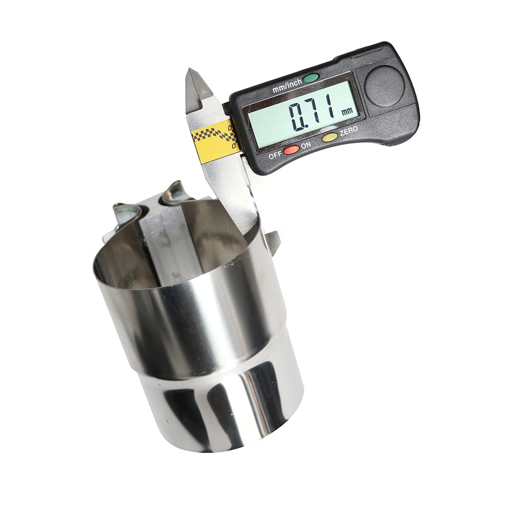 ETL INDUSTRIES 2.5 Inch Exhaust Clamp, Lap Joint Band Clamp 304 Stainless Steel, 1 Pc