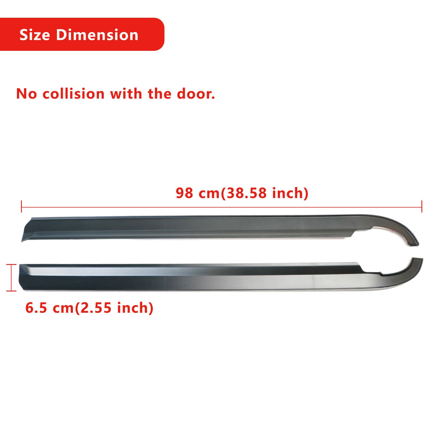 ETL INDUSTRIES Window Visor Deflectors Rain Guards for Ford Bronco 2021 2022 2023 2024 2-Door, in-Channel Side Wind Guards