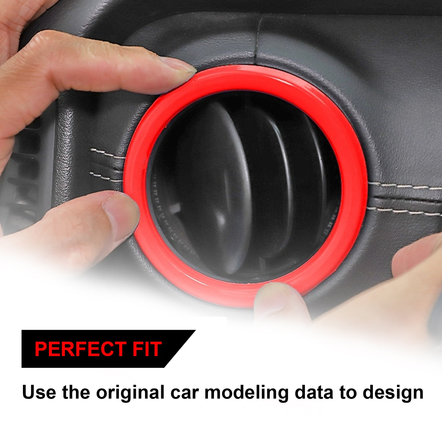 ETL INDUSTRIES Outlet Vent Trim Kit, Air Conditioning Vent Frame Ring Cover Interior Decoration Accessories for Jeep Wrangler JL JLU Gladiator JT