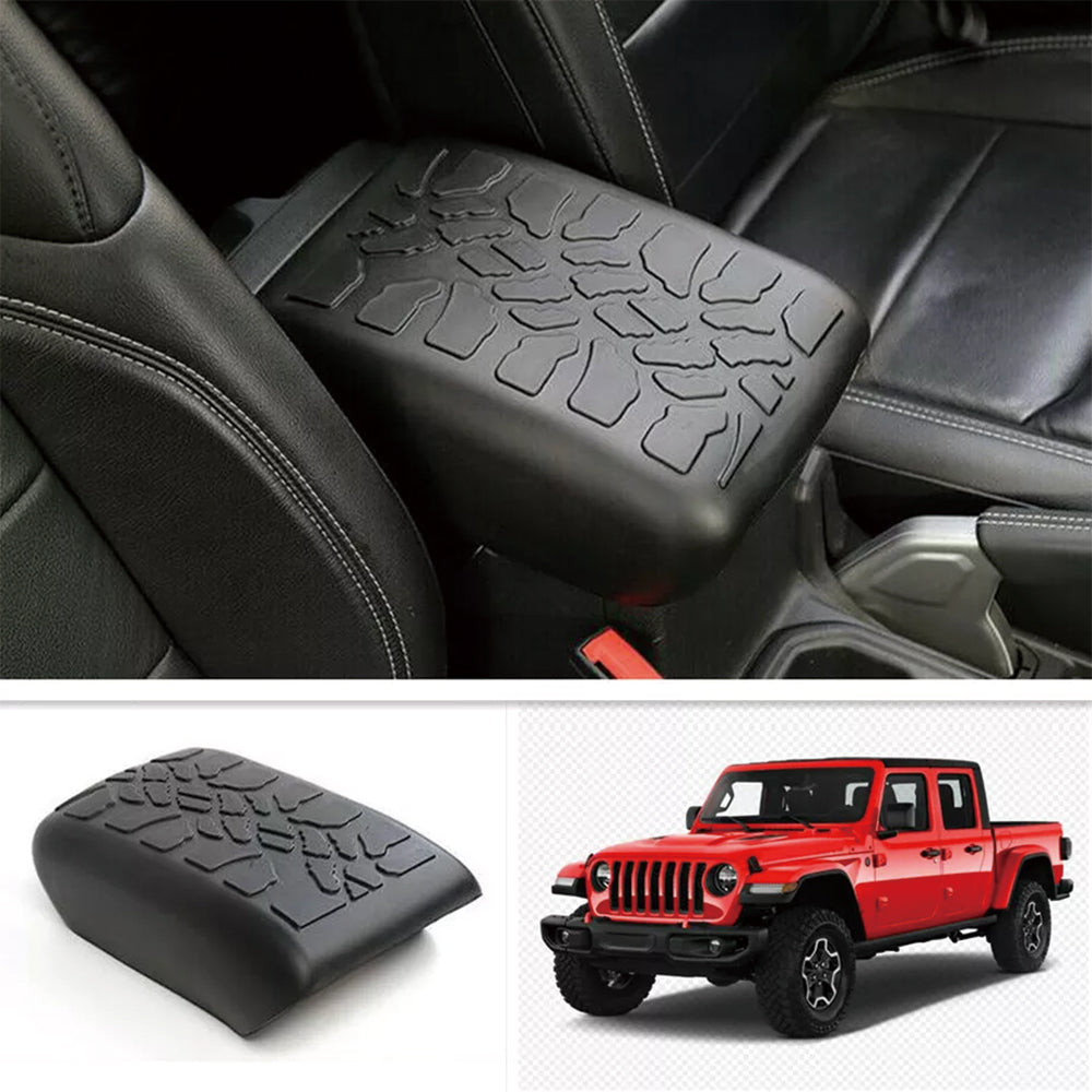 ETL INDUSTRIES Center Console Armrest Cover for 2018-2024 Jeep Wrangler JL JLU & Jeep Gladiator JT, Pet Anti-Scratch Mat Cover