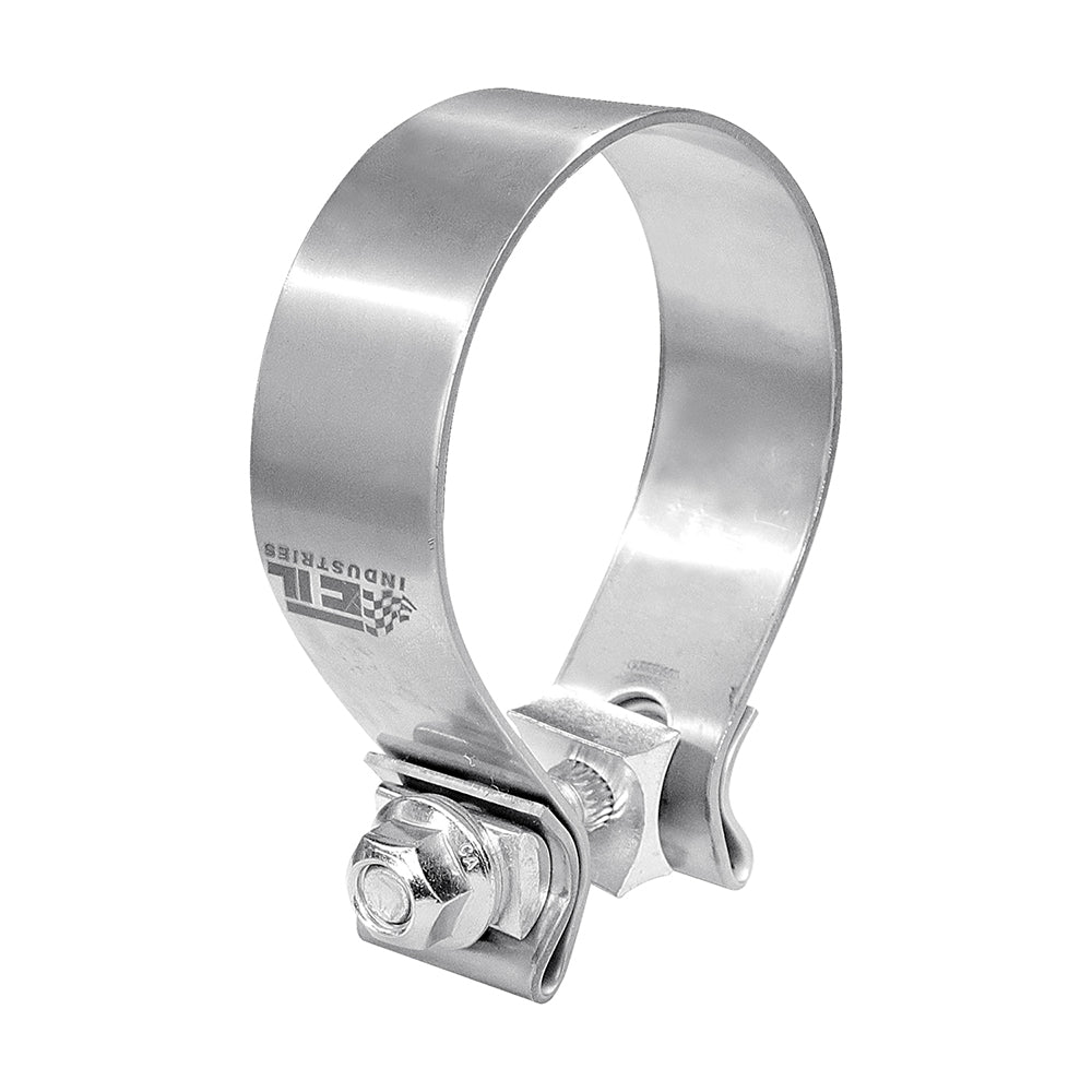 ETL INDUSTRIES 4 Inch Exhaust Clamp, Narrow Band 304 Stainless Steel Clamp for Muffler, 4 Pcs