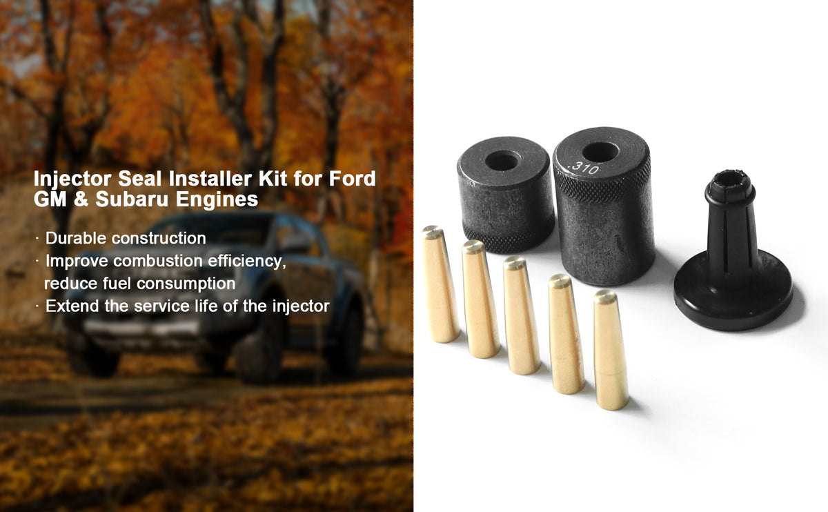 Injector Seal Installer Kit for Ford GM Subaru Engines – 8Pcs Precision Tool Set (34720)