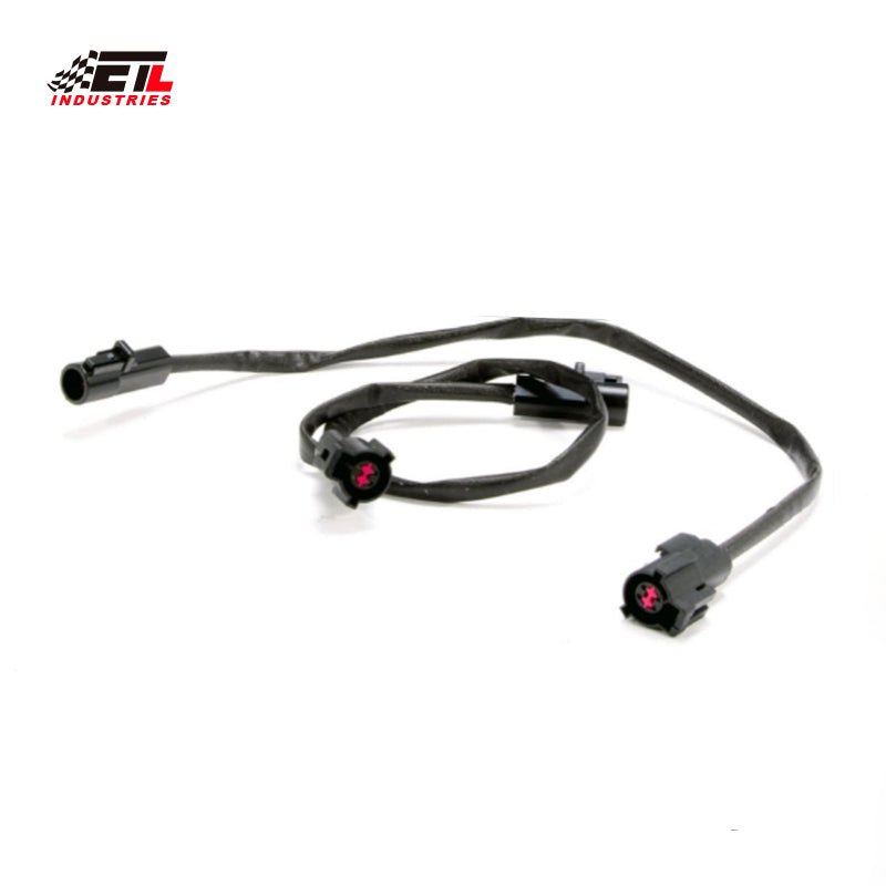 ETL INDUSTRIES 2Pcs 18IH 4 Pin Oxygen Sensor Extension Harness Wires for 1986-2010 Ford Mustang 4.6L, 5.0L, 351W Circular Connector