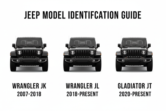 Jeep Wrangler JK vs. JL vs. Gladiator JT: How to Identify Your Model