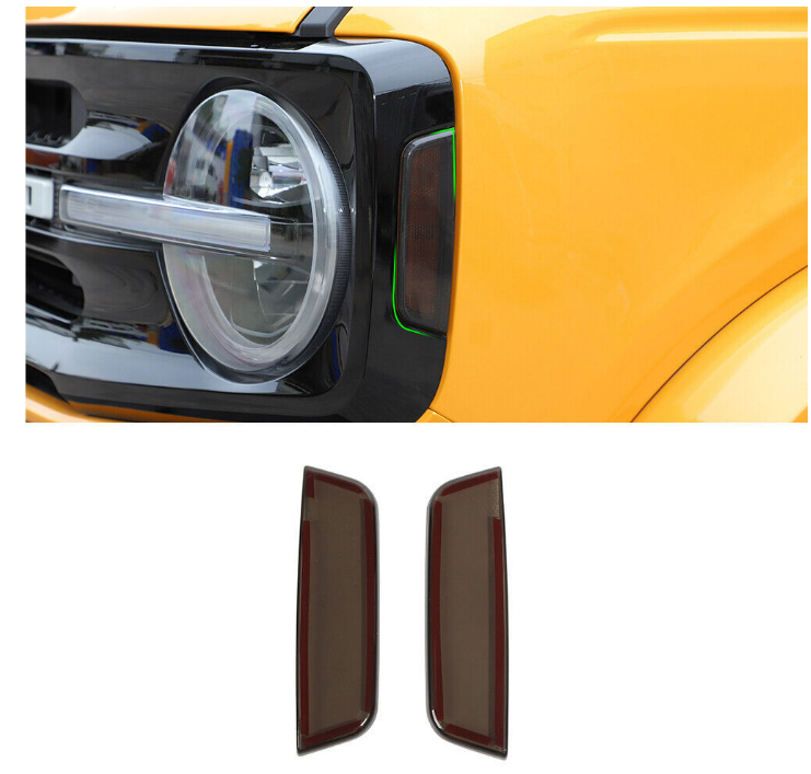 ETL INDUSTRIES 5PCS Smoked Rear Light Cover Kit for 2021–2024 Ford Bronco 2-Door & 4-Door