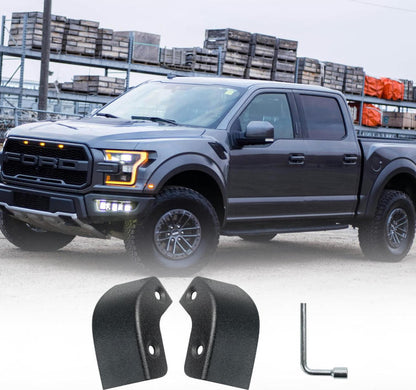 Rear Mud Flap Delete Compatible with Ford F150 2021-2026, 2WD/4WD, Mud Guards Mudflaps Delete Accessories