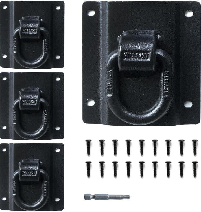 4 Pack Heavy Duty Truck Tie Down Anchors Fit for Ford 2015-2025 F150 F250 F350 & Raptor 2026, Replace# FL3Z-99000A64-B & FL3Z-9928408-AB