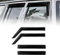 Side Window Visor Deflectors Rain Guards for Jeep Wrangler JK JKU 2007-2018 4-Door, Tape on Wind Guards