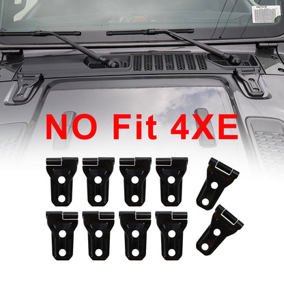 ETL INDUSTRIES Door Hinge Cover & Engine Hood Hinge Cover Trim Exterior Accessories for 2018-2023 Jeep Wrangler JL JLU Sport Sahara Freedom Rubicon Unlimited Gladiator JT 2 Door 4 Door, 10Pcs