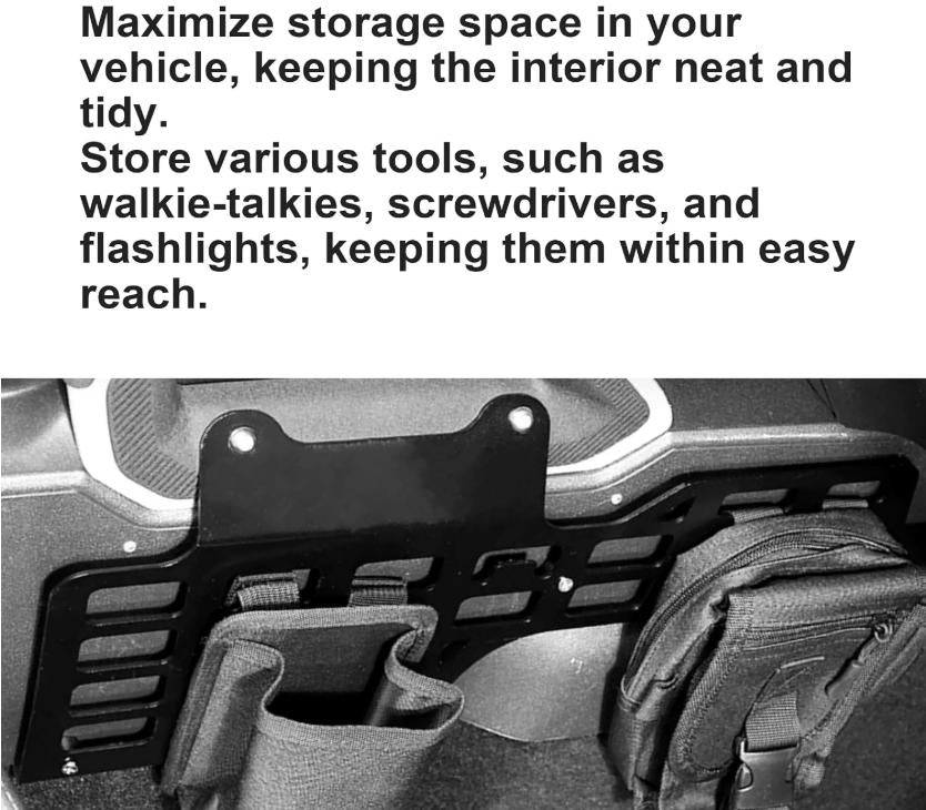Molle Panel for 2021-2025 Ford Bronco 2/4 Door, Passenger Side Center Console Storage Replacement