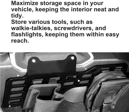 Molle Panel for 2021-2025 Ford Bronco 2/4 Door, Passenger Side Center Console Storage Replacement
