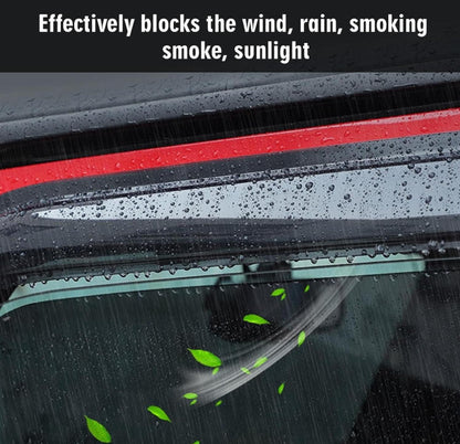 Side Window Visor Deflectors Rain Guards for Jeep Wrangler JK JKU 2007-2018 4-Door, Tape on Wind Guards
