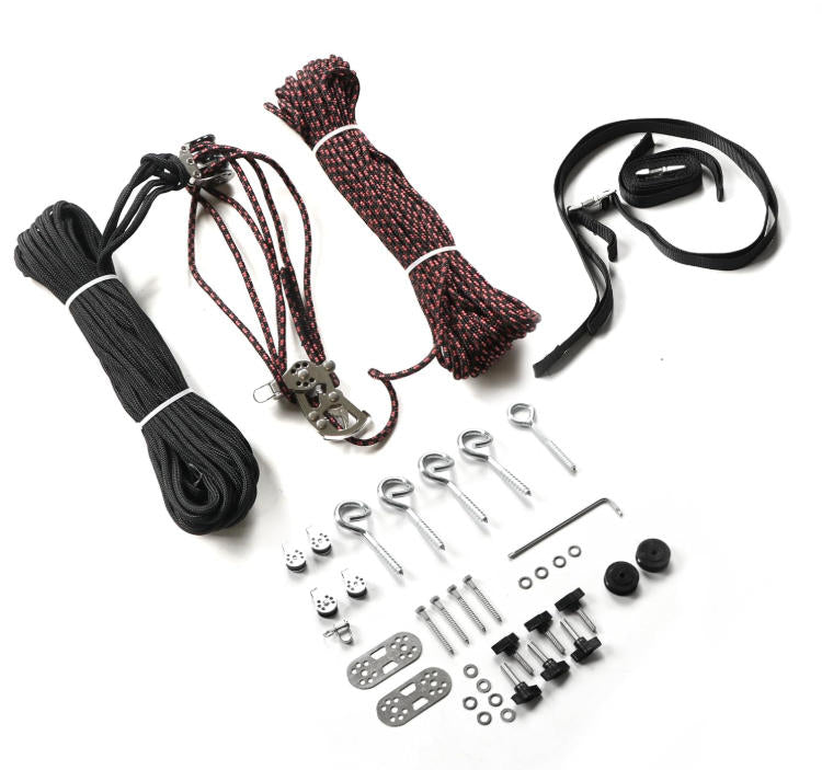 Hard Top Removal Lift for Jeep Wrangler JL JK and Ford Bronco, Hardtop Overhead Garage Storage Hoist, Anti-Drop System, 12 ft, Supports 8-16 ft Ceiling