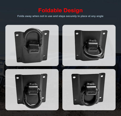 4 Pack Heavy Duty Truck Tie Down Anchors Fit for Ford 2015-2025 F150 F250 F350 & Raptor 2026, Replace# FL3Z-99000A64-B & FL3Z-9928408-AB