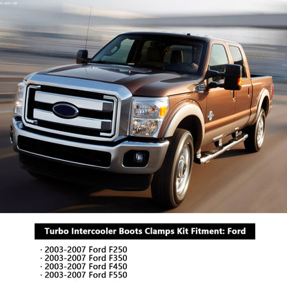 ETL INDUSTRIES Intercooler Pipe Kits for Ford F250 F350 2003 2004 2005 2006 2007 Only 6.0L Diesel Engine (Ford Intercooler Pipe Kits)