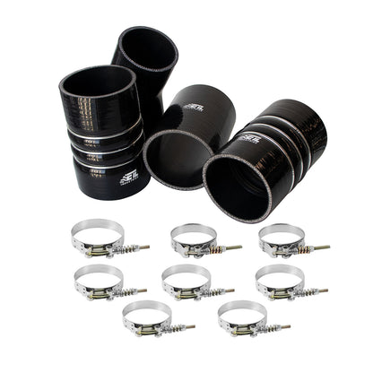 Intercooler Hose & Clamps Kit Fits 2003-2007 for Ford F250 F350 F450 F550 Turbo Charge Intercooler Hose CAC Boots Clamps Kit for Ford 6.0L Powerstroke Diesel