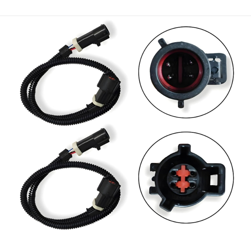 ETL INDUSTRIES 2Pcs 12IH 4 Pin Oxygen Sensor Extension Harness Wires for Dodge 5.2L and 5.9L V8 1996-2004 Circular Connector