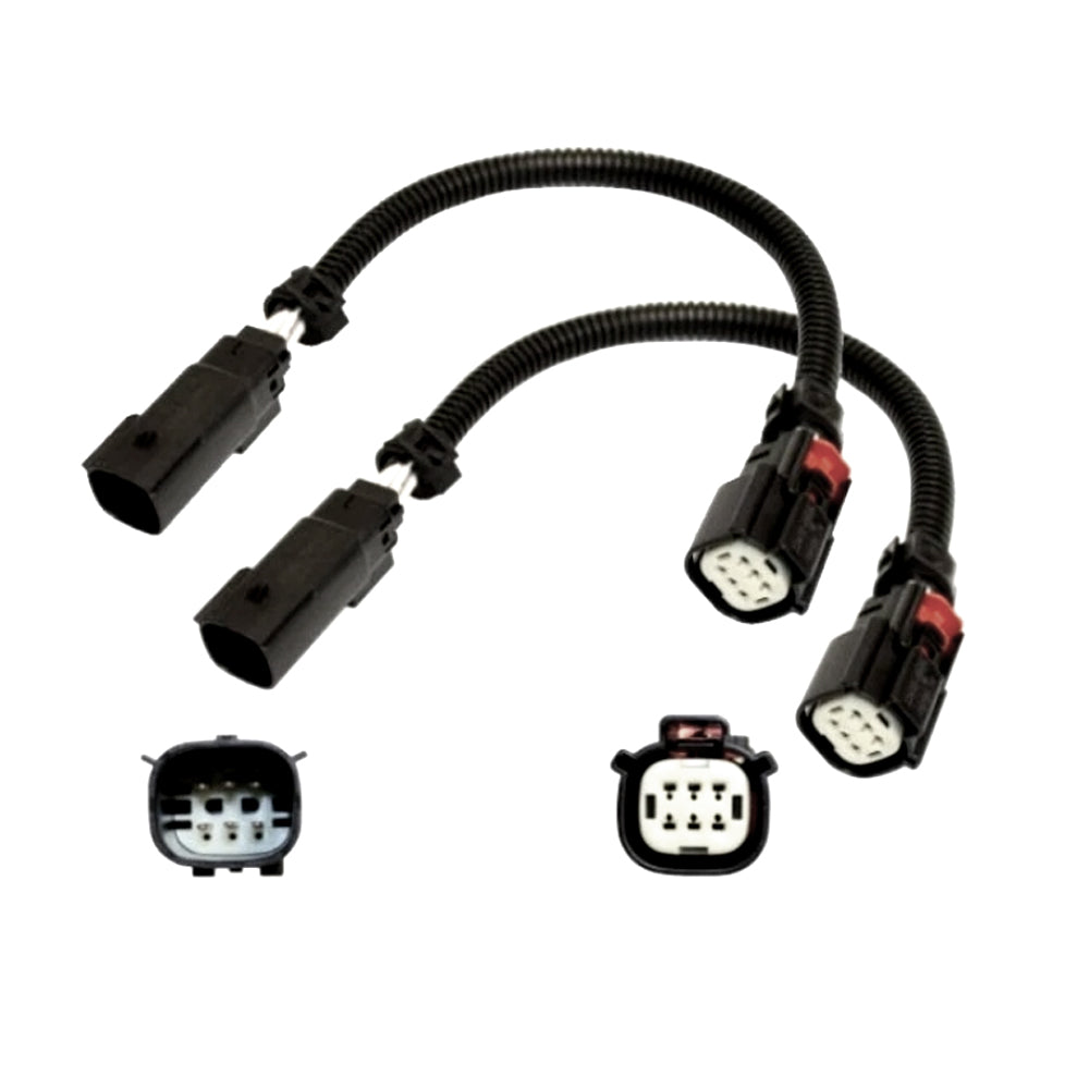 ETL INDUSTRIES 2Pcs 12IH 6 Pin Oxygen Sensor Extension Harness Wires for Ford Mustang GT 5.0L V8 and 3.7L V6 2015-2017 Rectangular Connector Front