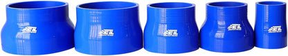ETL INDUSTRIES 4IH ID to 4.5IH ID, 3IH Length Reducer Silicone Coupler Hose, 4-Ply Reinforced Universal Straight Silicone Reducer Pipe Intake and Intercooler Piping Blue