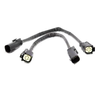 ETL INDUSTRIES 2Pcs 12IH 4 Pin Oxygen Sensor Extension Harness Wires for 2011-2017 Ford Mustang GT and V6 Square Connector Rear