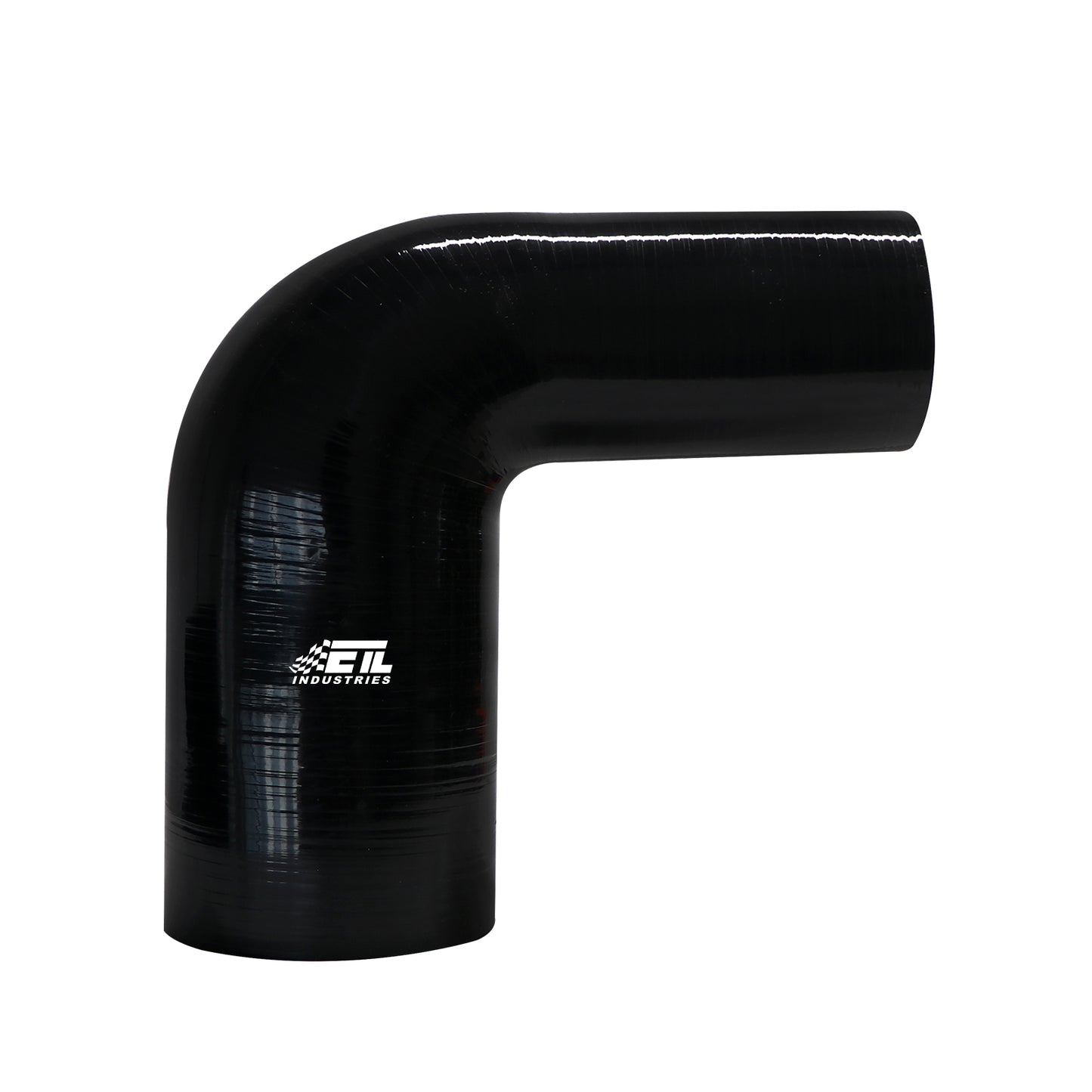 ETL INDUSTRIES ID 2.5IH to 2.75IH, Leg Length 8IH (203mm) 90 Degree Reducer Silicone Hose, 4-Ply Reinforced Universal Silicone Radiator Elbow Coupler for Intake/Turbo/Intercooler Pipe