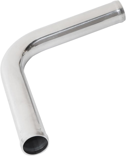 ETL INDUSTRIES 90 Degree Elbow OD 4IH (102mm) Leg Length 8IH (203mm) Aluminum Intercooler Pipe Piping Polished Air Intake Tube
