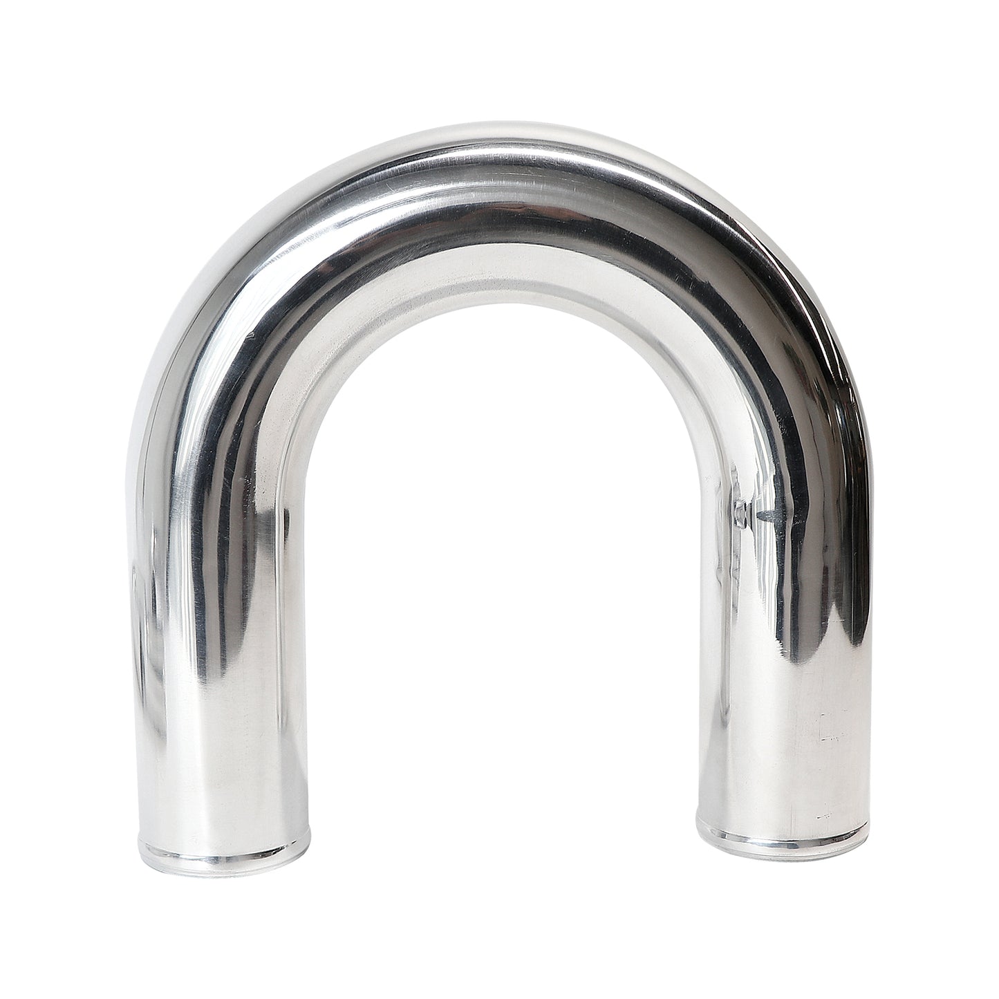 ETL INDUSTRIES OD 2IH (51mm), Leg Length 6IH (152mm) 180 Degree Elbow Pipe, 2 Inch Aluminum U-Bend Intake Tube Mandrel Universal Turbo Intercooler Piping Polished