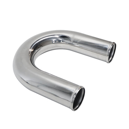 ETL INDUSTRIES OD 2.75IH (70mm), Leg Length 6IH (152mm) 180 Degree Elbow Pipe, 2.75 Inch Aluminum U-Bend Intake Tube Mandrel Universal Turbo Intercooler Piping Polished