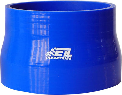 ETL INDUSTRIES 4IH ID to 4.5IH ID, 3IH Length Reducer Silicone Coupler Hose, 4-Ply Reinforced Universal Straight Silicone Reducer Pipe Intake and Intercooler Piping Blue