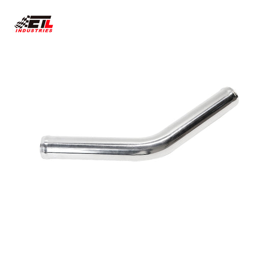 ETL INDUSTRIES OD 1.5IH (38mm), Leg Length 6IH (152mm) 45 Degree Aluminum Pipe, 1.5 Inch Intercooler Piping Universal Air Intake Elbow Tube