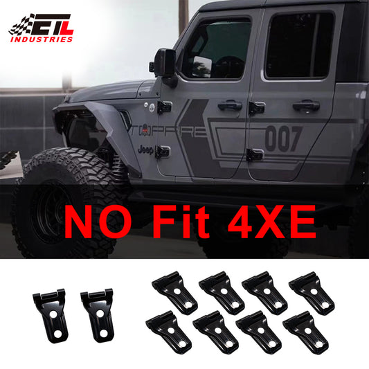 ETL INDUSTRIES Door Hinge Cover & Engine Hood Hinge Cover Trim Exterior Accessories for 2018-2023 Jeep Wrangler JL JLU Sport Sahara Freedom Rubicon Unlimited Gladiator JT 2 Door 4 Door, 10Pcs