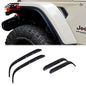 ETL INDUSTRIES Front & Rear Fender Flares Extensions Set Fits 2018-2024 for Jeep Wrangler JL JLU Unlimited Rubicon 2/4 Doors Wheel Fender Liner (Fit High Clearance Fender Flares)