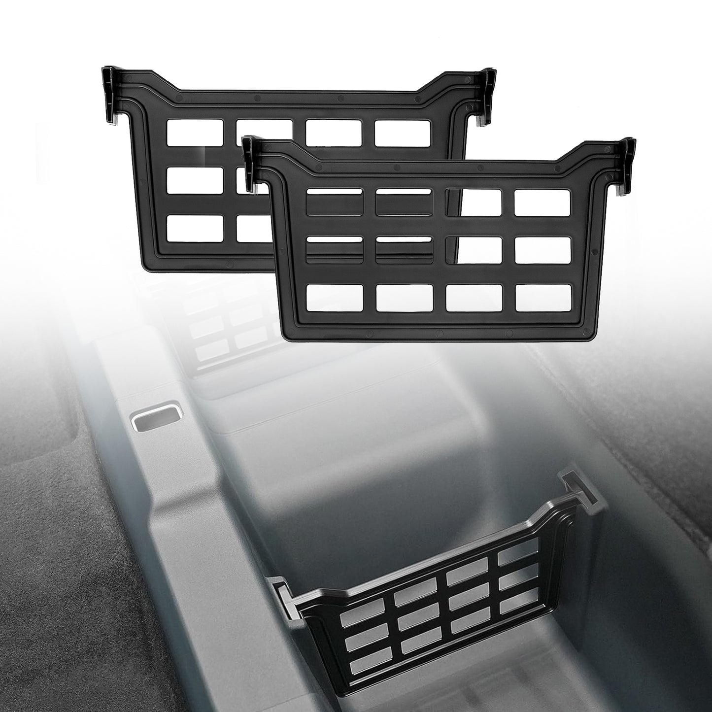 ETL INDUSTRIES Rear Under Seat Dividers for Ford Maverick 2022-2025 – 2 Pack Storage Organizer, Fuel Version, Custom Fit, PP Material