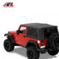 ETL INDUSTRIES Soft Top Replacement with Upper Door Skins Roof Accessories for Jeep Wrangler TJ 1997-2006
