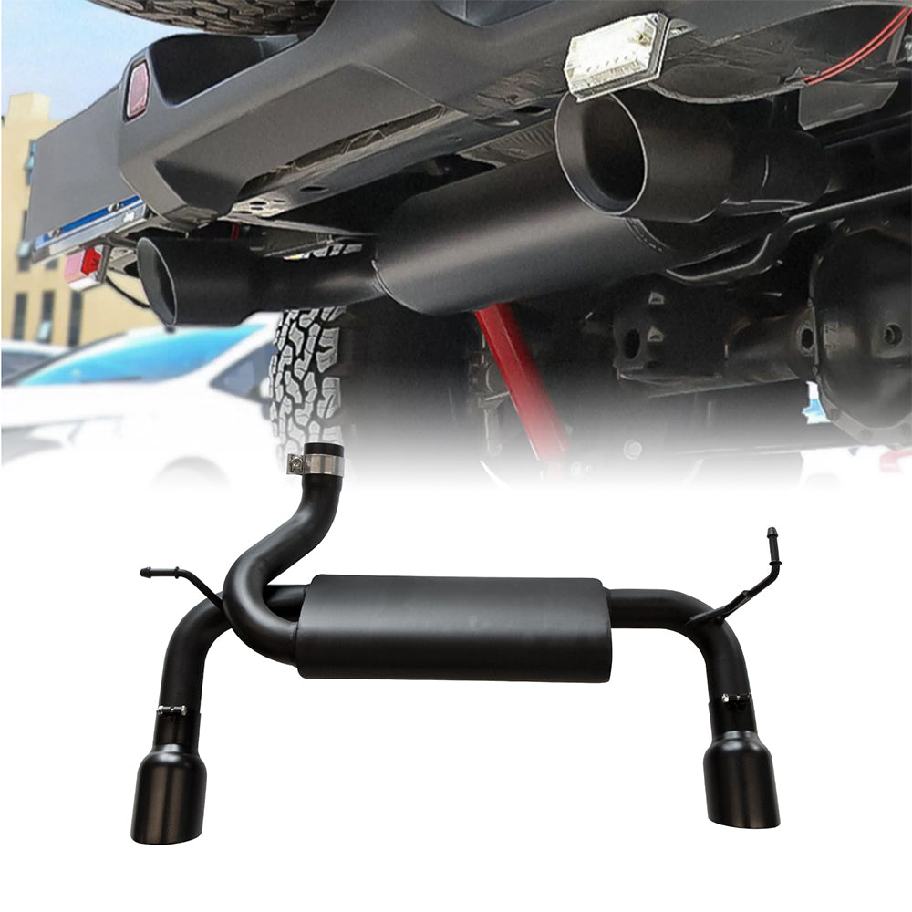 ETL INDUSTRIES Exhaust Muffler System Kit For 2007-2018 Wrangler JK 2/4 Door