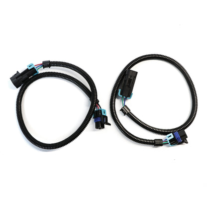 ETL INDUSTRIES 2Pcs 24IH 4 Pin O2 Oxygen Sensor Extension Harness Wires for LS LS1 Camaro Firebird Pontiac Chevy 2004-2012 Square Connector Grey