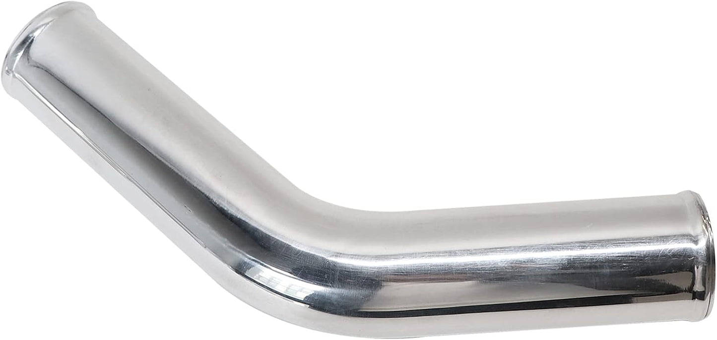 ETL INDUSTRIES OD 4IH (102mm), Leg Length 8IH (203mm) 45 Degree Aluminum Pipe, 4 Inch Intercooler Piping Universal Air Intake Elbow Tube