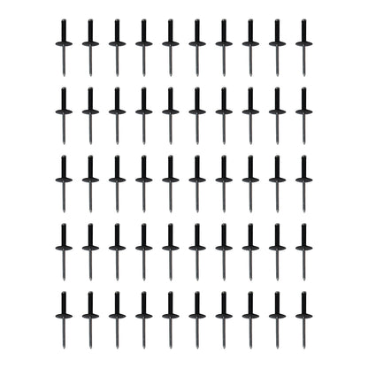 ETL INDUSTRIES 50Pcs Fender Flare Rivet Clips for Jeep JL/JT – Aluminum Fasteners with Nylon Grip