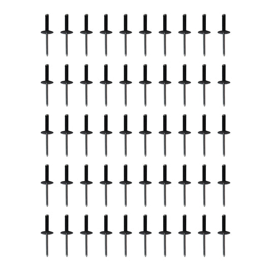 ETL INDUSTRIES 50Pcs Fender Flare Rivet Clips for Jeep JL/JT – Aluminum Fasteners with Nylon Grip