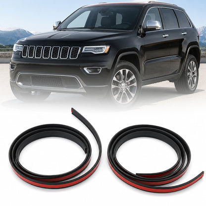 Pair Roof Drip Molding Strip for Jeep Grand Cherokee 2011-2022 – Left & Right Rubber Weatherstrip Seal (Replaces 55079291AD & 55079290AD)