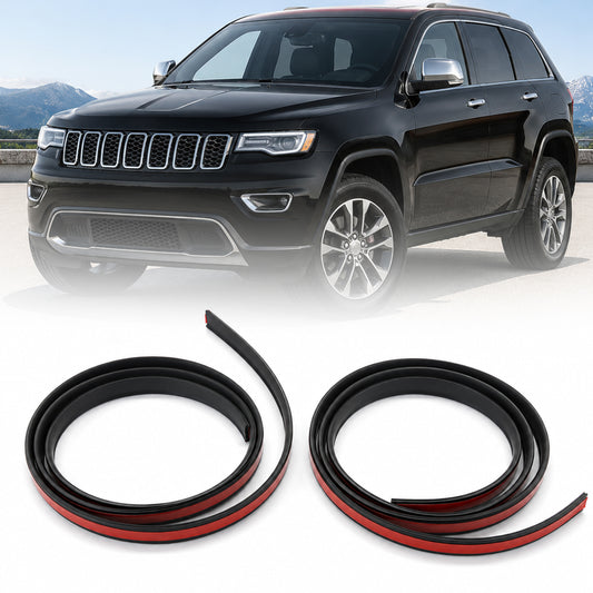 Pair Roof Drip Molding Strip for Jeep Grand Cherokee 2011-2022 – Left & Right Rubber Weatherstrip Seal (Replaces 55079291AD & 55079290AD)