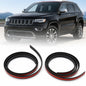Pair Roof Drip Molding Strip for Jeep Grand Cherokee 2011-2022 – Left & Right Rubber Weatherstrip Seal (Replaces 55079291AD & 55079290AD)