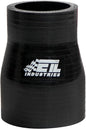 ETL INDUSTRIES 4IH ID to 5IH ID, 3IH Length Reducer Silicone Coupler Hose, 4-Ply Reinforced Universal Straight Silicone Reducer Pipe Intake and Intercooler Piping Black
