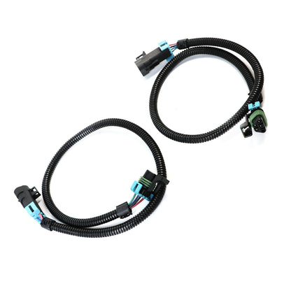 ETL INDUSTRIES 2Pcs 24IH 4 Pin O2 Oxygen Sensor Extension Harness Wires for LS2 LS3 LS7 2005-2013 C6 Corvette 2010-2013 Camaro Trapezoidal Connector Front