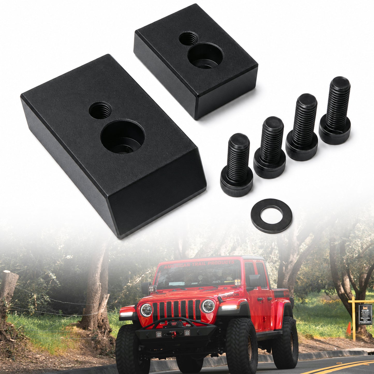 ETL INDUSTRIES Seat Riser Lift for Jeep JL/JT – 3/4" Front Seat Spacer, Tall Driver Comfort