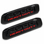 Hood Emblem Badge Replacement for Dodge Ram 2500 Heavy Duty 2019-2024 – Left & Right Pair, Black Bezel