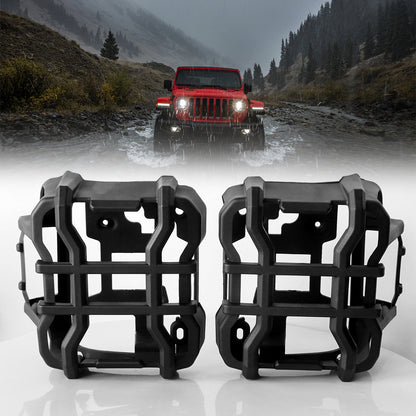 ETL INDUSTRIES Tail Light Lamp Guards Cover for Jeep Wrangler JL 2018-2021 – Black Nylon Rear Taillight Protectors (2Pcs)